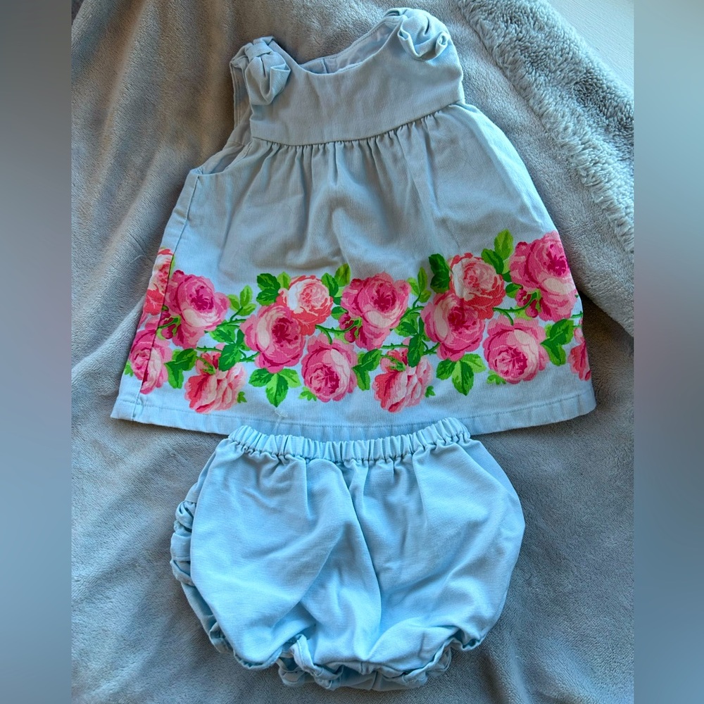 Janie and Jack dress set 6-12 mo.